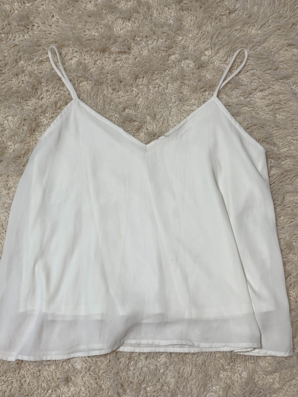 Caramela women’s medium White V-Neck Spaghetti Strap Camisole